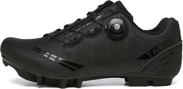 Велосипедні кросівки MTB для чоловіків та жінок, сумісні з SPD, унісекс, чорні (47 EU)