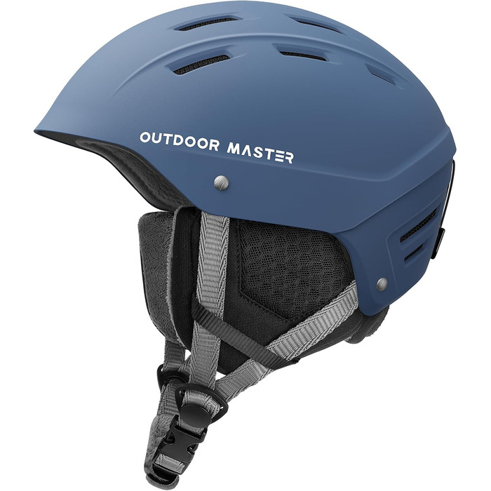 Шолом OutdoorMaster Kelvin II для сноубордингу та лижного спорту (Unisex), темно-синій (54-58 см)