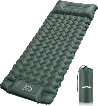 Isomatte JATEKA самонадувна, Ultralight, з подушкою та насосом для кемпінгу, рюкзака, подорожей, походу, намету. Легка спальна матрац для одного