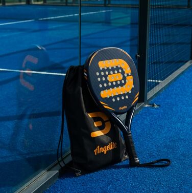 Ракетка для падел Angelite з гарантією 2 роки, 360г, карбон, скловолокно, піна Eva FlexCore - максимальний контроль