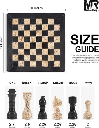 Шаховий набір з мармуру для дорослих, ручної роботи, 32 фігури, 2 додаткові королеви, коробка для зберігання, розкішний подарунок, елегантний декор (чорний & кораловий)