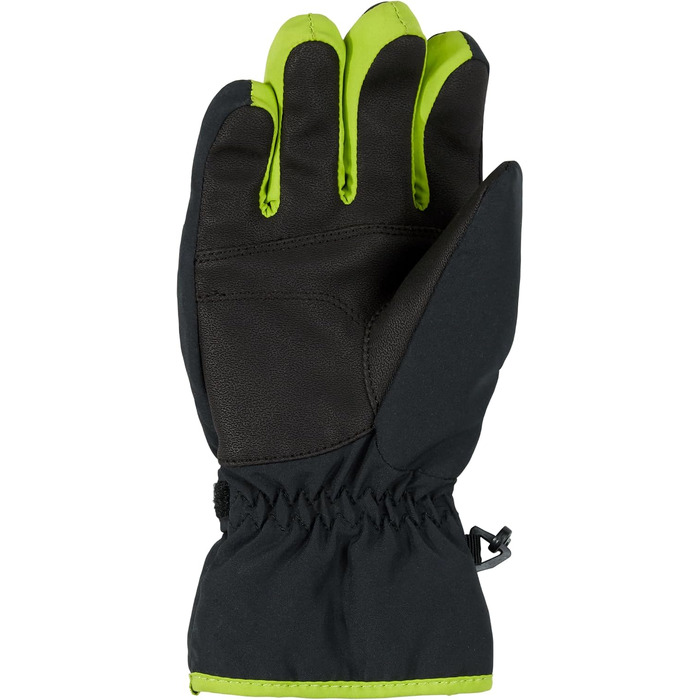 Дитячі гірськолижні рукавички Ziener LAGO GTX Junior — водонепроникні та дихаючі, lime green, розмір 3