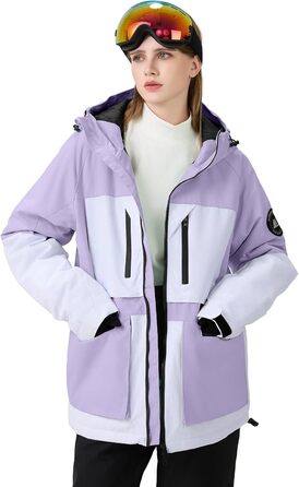 Жіночий гірськолижний костюм HOTIAN 2 в 1: куртка та штани. Водонепроникний, вітронепроникний, теплий. Розмір M. Матеріал: PU+PU