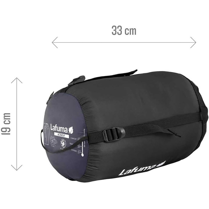 Сплячий мішок Lafuma Active 10, унісекс, блакитний. Відкривання з правого боку