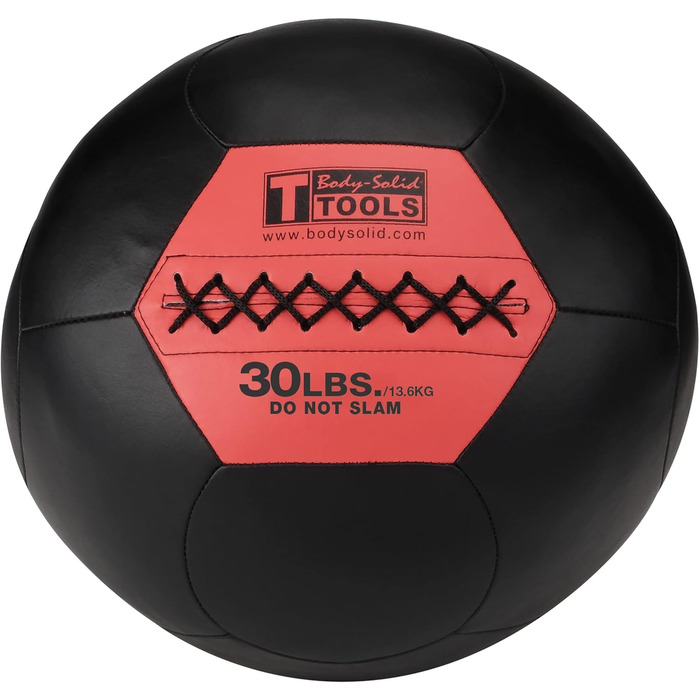 Медбол Body-Solid Soft Shell, не відскакує, для функціональних тренувань, схуднення, зміцнення м'язів, фітнесу, чорний, 6-13,6 кг