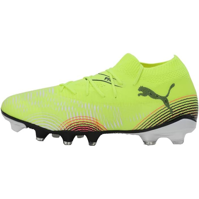 Жіночі футбольні бутси PUMA Future 8 Match Fg/Ag, 38 EU, Yellow Alert/Aged Silver/Sun Struck
