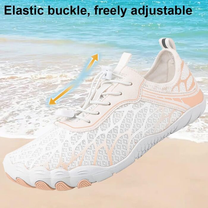 Чоловічі та жіночі аквашузи для плавання та серфінгу. Швидка сушка, дихаючі, для пляжу та басейну. Розміри 36-46, чорний/білий, рожевий/білий