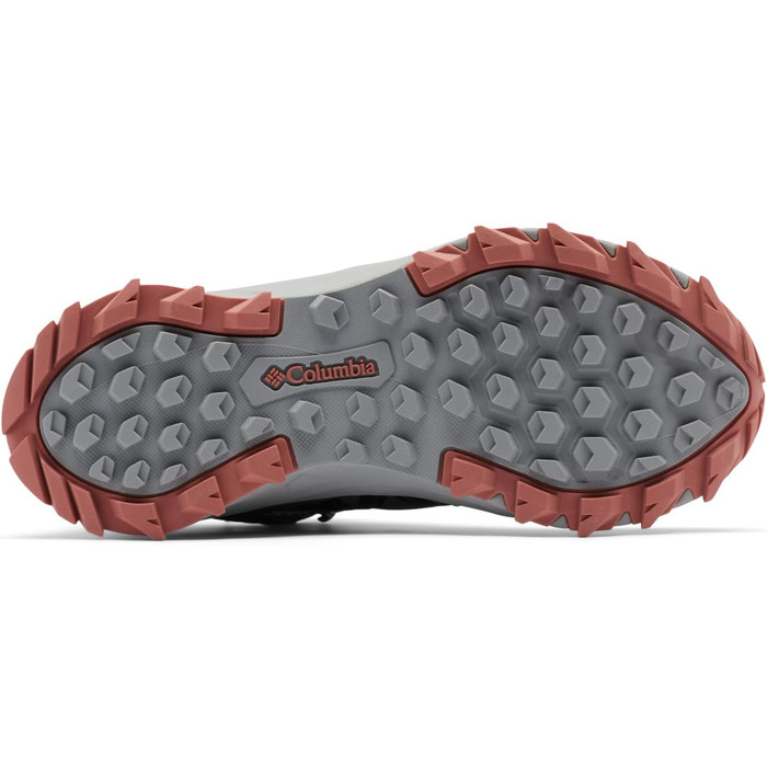 Черевики для туризму жіночі Columbia Peakfreak II Mid Outdry WP, сірі (Dark Grey x Dark Coral), 42 EU