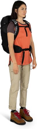 Рюкзак Osprey Hikelite 28 л чорний (M-L) для туризму