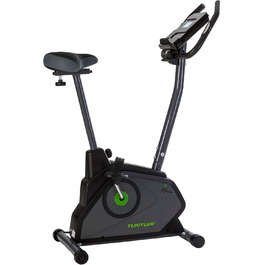 Велотренажер Tunturi Cardio Fit E30 з магнітною системою, LCD-дисплеєм, датчиками пульсу та тримачем для планшета, домашній ергометр для фітнесу