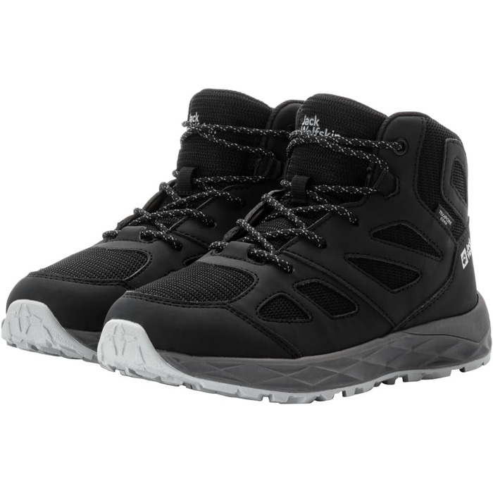 Черевики дитячі Jack Wolfskin Woodland 2 Texapore Mid K, 33 EU, Phantom