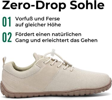 Кросівки SAGUARO Minimalist Barefoot: Зручні для міста, тренувань, подорожей (36-48 EU, Бежеві)