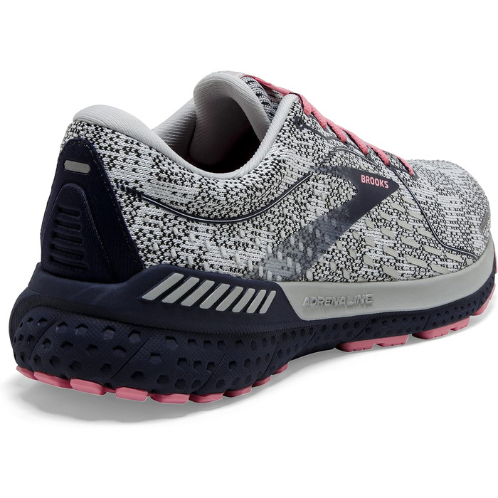 Кросівки для бігу Brooks Adrenaline GTS 21 для чоловіків (40.5 EU, білий, темно-синій, кораловий)