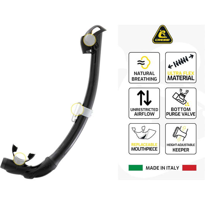 Маска для снорклінгу Cressi Estrella + трубка Seal Dry, прозора/світло-блакитна, універсальний розмір (комбінований набір)