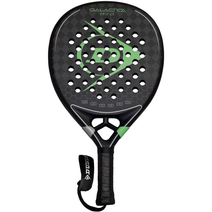 Ракетка для падел Dunlop V25, універсальний розмір, чорно-зелена