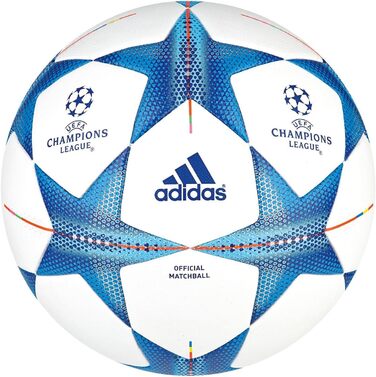 Футбольний м'яч adidas Finale 2015 UEFA Champions League, білий/блакитний, розмір 5, офіційний