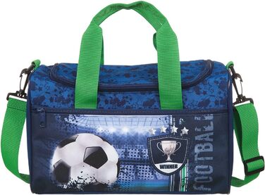 Спортивна сумка Scooli Football Cup, 35 x 16 x 24 см, 8 літрів, блакитна