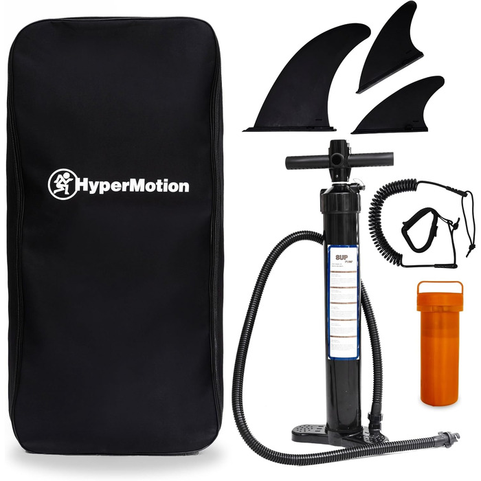 SUP дошка надувна для дітей HyperMotion 15 см, з веслом, помпою, рюкзаком, до 130 кг, зелена