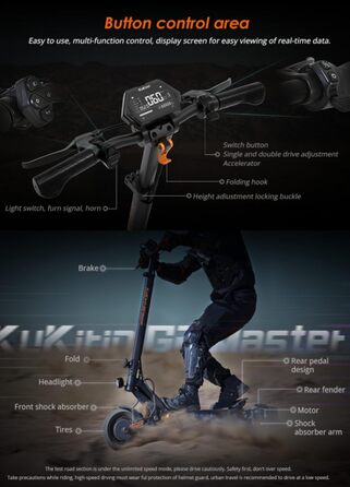 Електросамокат KugooKirin G2 Master 52V 20.8Ah, запас ходу 70 км, 10'' колеса