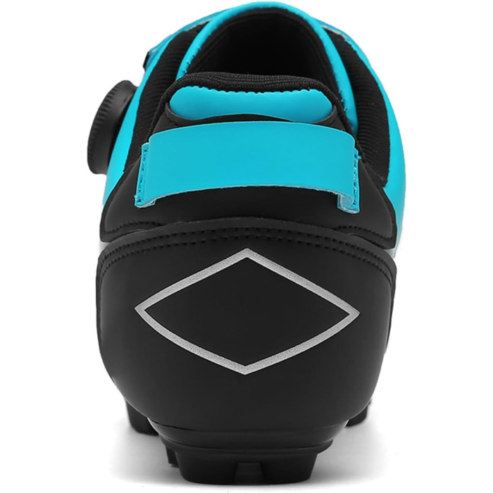 Чоловічі велосипедні черевики для катання на гірському велосипеді, Outdoor, MTB, сумісні з SPD підошвами та платформою, дихаючі, 43 EU, блакитний