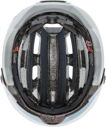 Шолом uvex Finale Visor V: безпечний міський шолом для жінок та чоловіків з автозатемнюваним візором та LED-ліхтарем Gen 2, папірус матовий, 56-61 см