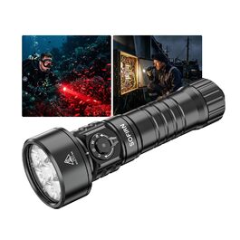 Ліхтарик підводний Sofirn SD11 5000LM CRI 90, USB-C, червоне світло 660нм, IPX8, для дайвінгу та фотографії
