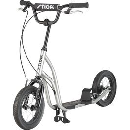 Самокат STIGA Air Scooter для міста, сталевий каркас, регульований кермо, ручне гальмо, алюмінієві колеса, для дітей від 7 років, до 100 кг