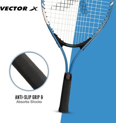 Ракетка для тенісу Vector X VXT-520 (графіт, 23 дюйми, синя) - легка, з амортизацією