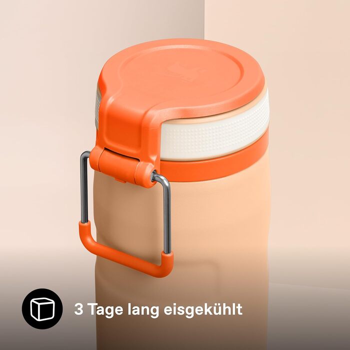 Термос-пляшка STANLEY 1913 IceFlow Bottle Twist Flip 0.47л, помаранчева (Orange Sherbet)