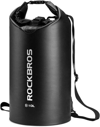 ROCKBROS Сумка Dry Bag 40 л, водонепроникна, для водного спорту, пляжу, каякінгу, рафтингу, чорна