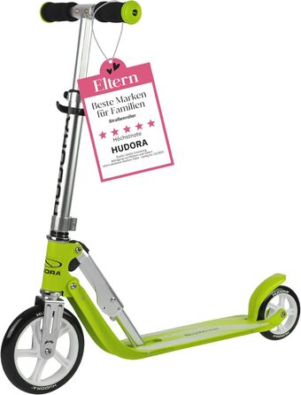 Дитячий самокат HUDORA Little BigWheel, алюмінієвий, великі колеса, для дітей від 3 років, складаний, регульований по висоті, до 100 кг