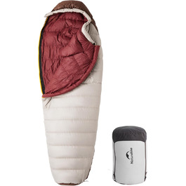 Спальний мішок Naturehike Snowbird Entendaunen, 700g, Khaki, для дорослих, кемпінг