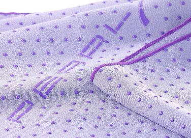 PEARL Sports Yogatuch: Рушник для йоги 2в1 з мікрофібри та підкладкою (фіолетовий)