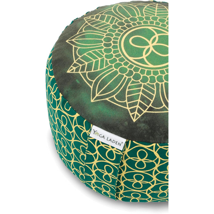Медитаційна подушка для йоги Chakra-Style 15 см, знімний чохол, наповнювач з органічної лузги гречки