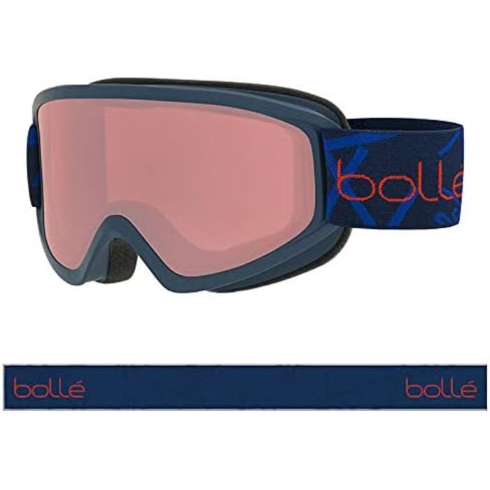 Лижна маска Bollé Freeze Medium, унісекс, чорна, сучасний дизайн