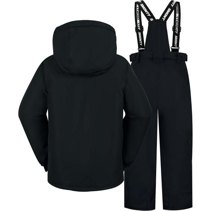 Дитячий зимовий комбінезон SNOWER для хлопчика з капюшоном, теплий гірськолижний костюм, кольоровий зелений (10-12 років, темно-зелений)