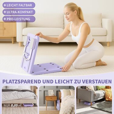Реформатор Pilates Northdeer, оновлена версія 2025, складаний фітнес-борд 8-в-1, чорний