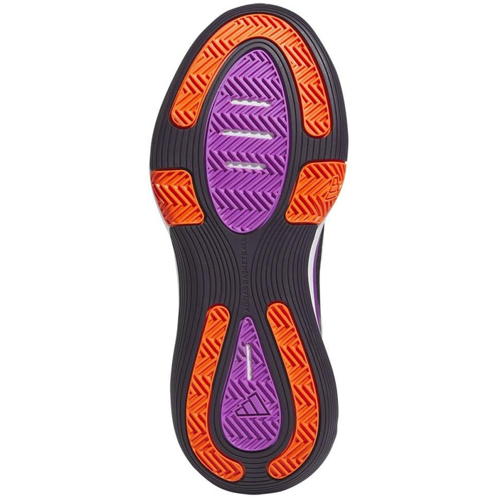 Кросівки Adidas Bounce Legends Low Unisex для баскетболу (44 2/3 EU, чорний/фіолетовий/чорний)