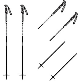 Лижні палиці K2 Swift Stick для дорослих, унісекс, чорні, 105-135 см