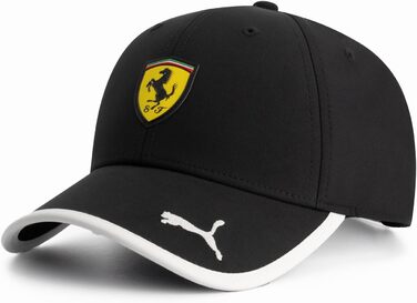 Кепка PUMA Scuderia Ferrari F1 з класичним логотипом - чорна, універсальний розмір
