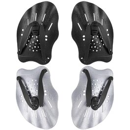 Набір з 2 шт. тренувальних весла для плавання, допомога для силових тренувань у басейні, унісекс, чорний