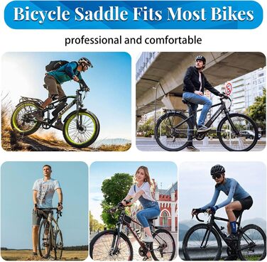 Гелевий велосипедний сідло для чоловіків та жінок, ергономічний, комфортний, з водонепроникним покриттям, для MTB, шосе, City велосипедів