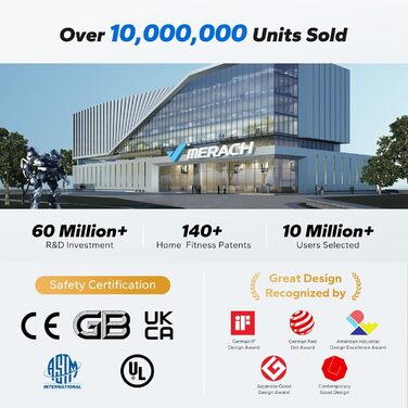 MERACH Walking Pad - біговий килимок для дому з регулюванням нахилу 12%, вантажопідйомність до 180 кг, тихий двигун 3.5PS, стіл для бігу, дистанційне керування, колір чорний