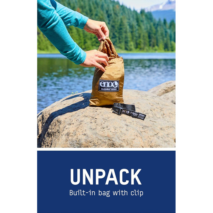 Гамак для кемпінгу ENO DoubleNest, 1-2 особи, спеціальне видання Khaki/Olive