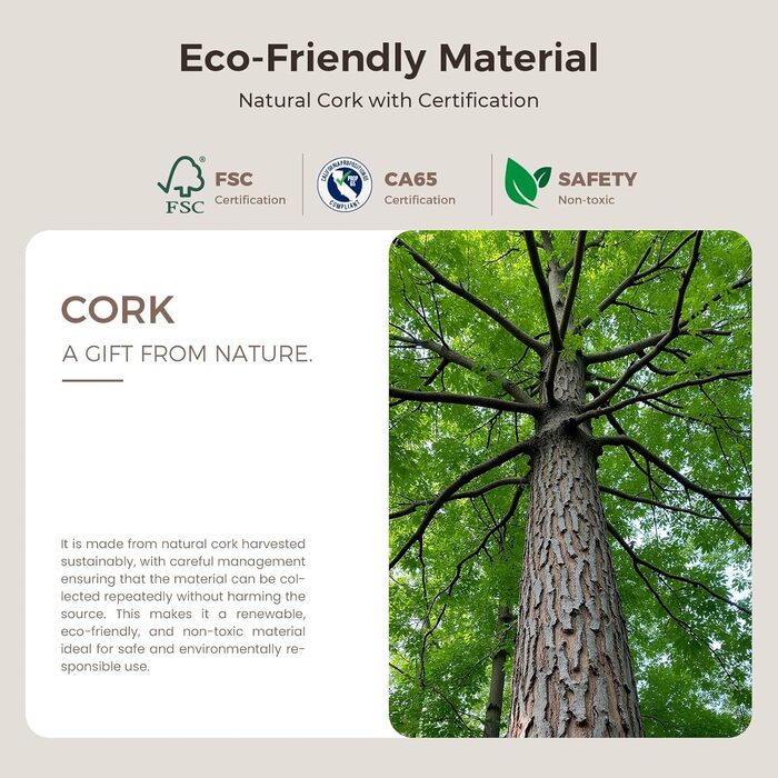 Набір балансувальних дощок Sportneer з натурального корку з сумкою – тренажер для ніг та балансу, для полегшення болю в ногах, тренування склепіння стопи, покращення балансу та стабільності, зміцнення гомілковостопного суглоба