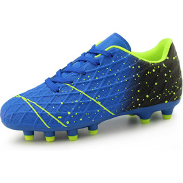 Дитячі футбольні бутси Hawkwell для твердого поля, чорно-зелені (30 EU, синьо-зелені)