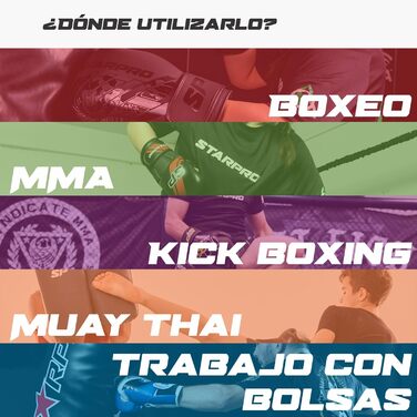 Рукавички для MMA та греплінгу Starpro, чорні-червоні, розмір M, для спарингів, кікбоксингу, муай-тай та фітнесу, чоловічі та жіночі