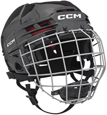 Хокейний шолом CCM Tacks 70 Combo Senior, чорний, розмір L