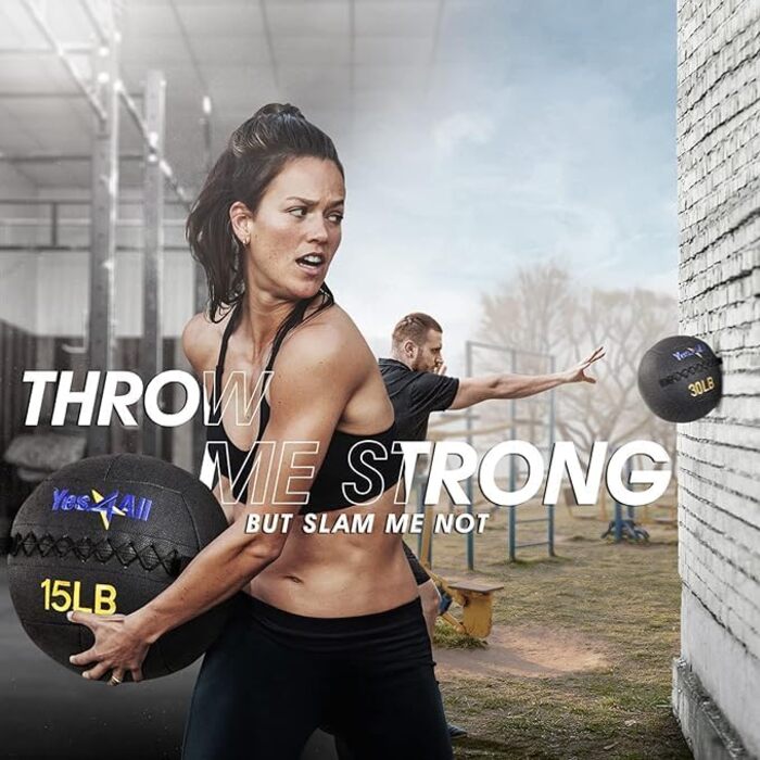 М'яч медичний Yes4All 2.7 кг для тренувань всього тіла