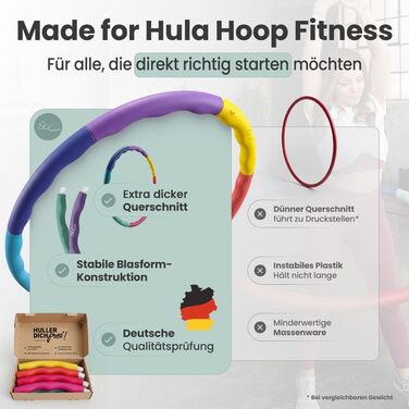 Hula Hoop обруч для схуднення, фітнес для дорослих та дітей, 104 см, 1.3 кг, пастельний